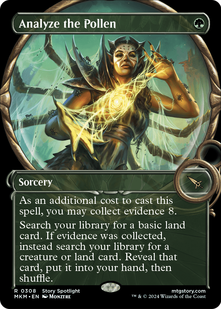 Analyze the Pollen (Showcase) (MKM-308) - Murders at Karlov Manor: (Showcase) Foil