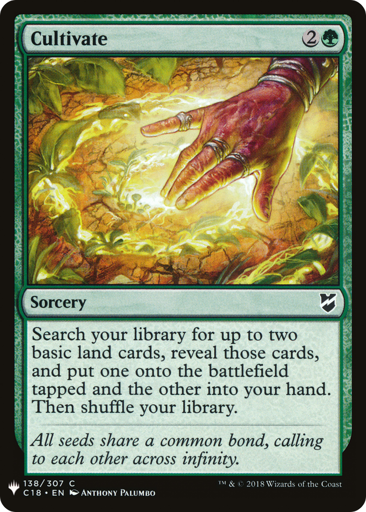 Cultivate (C18) (LIST-C18-138) - The List