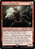 Fear of Missing Out (PPDSK-136) - Duskmourn: House of Horror Promos: (enchantment) Foil