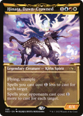 Hinata, Dawn-Crowned (Showcase) (NEO-398) - Kamigawa: Neon Dynasty: (Showcase) Foil