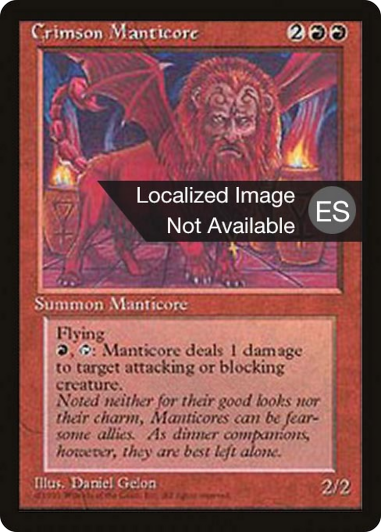 Crimson Manticore (4BB-) - Fourth Edition Foreign Black Border