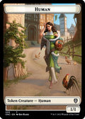 Human // Spirit Double-Sided Token (ONC-5 // 9) - Commander: Phyrexia: All Will Be One
