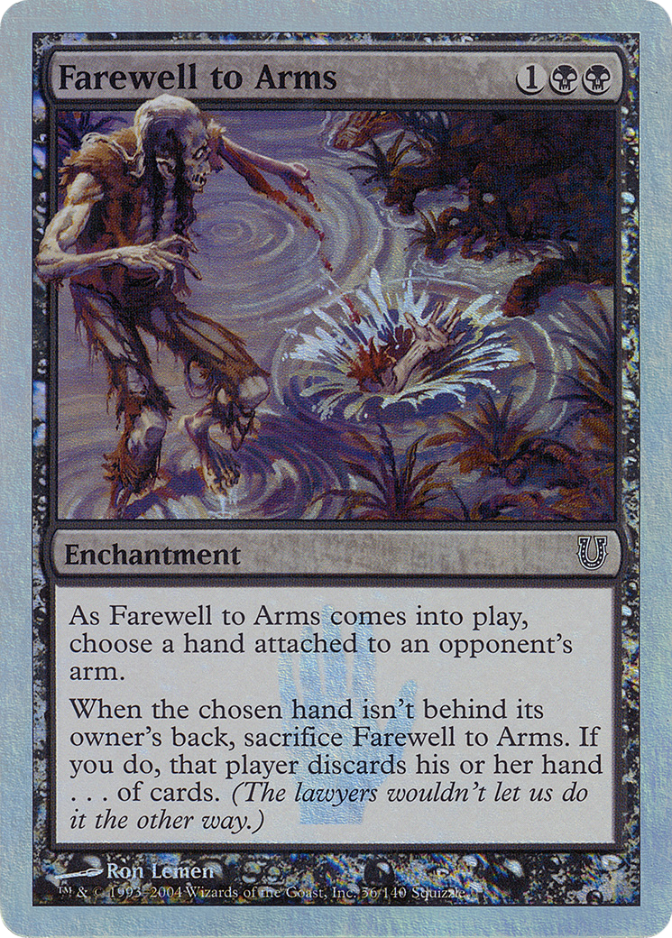 Farewell to Arms (Alternate Foil) (UNH-56★) - Unhinged Foil