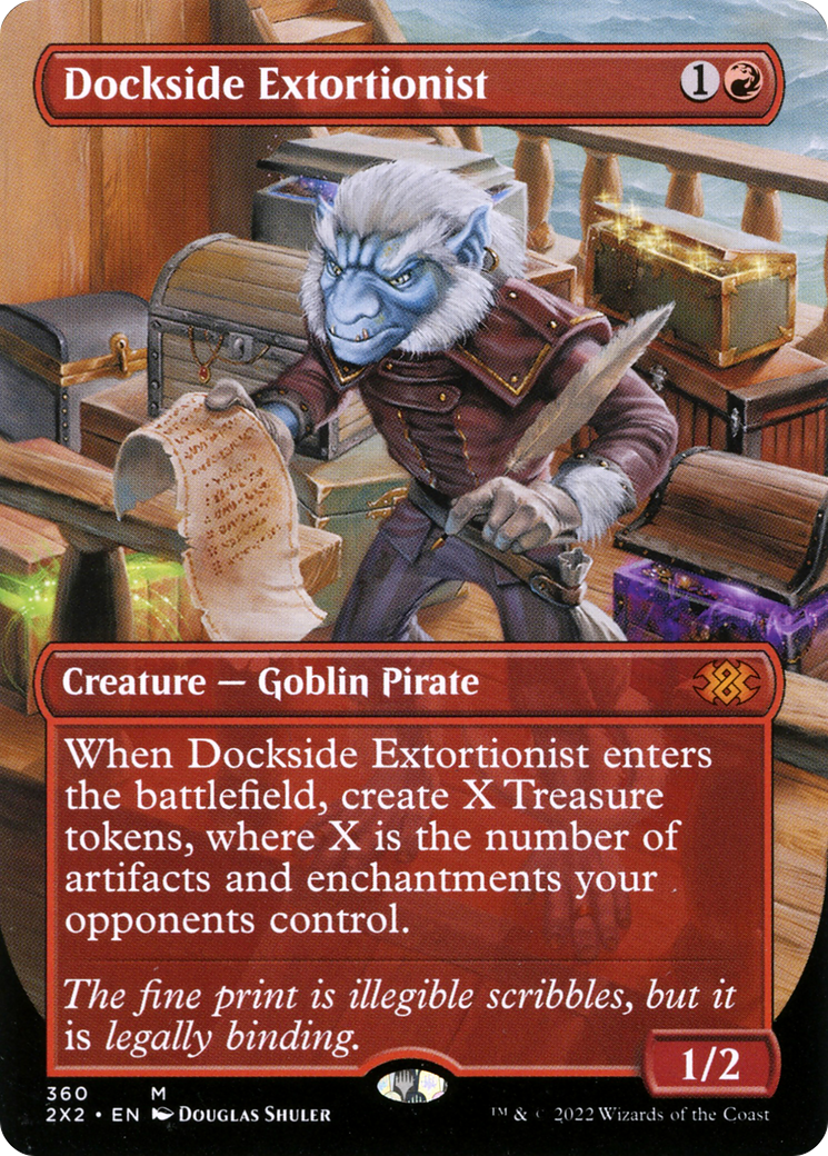 Dockside Extortionist (Borderless) (2X2-360) - Double Masters 2022 Foil