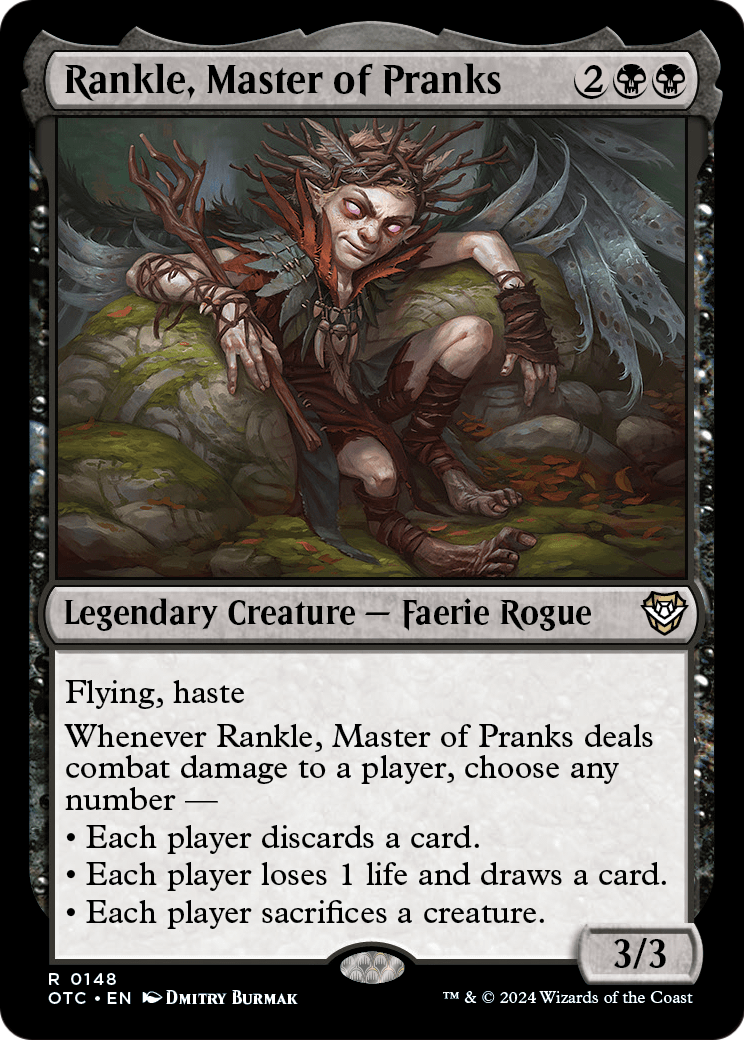 Rankle, Master of Pranks (OTC-148) - Outlaws of Thunder Junction Commander
