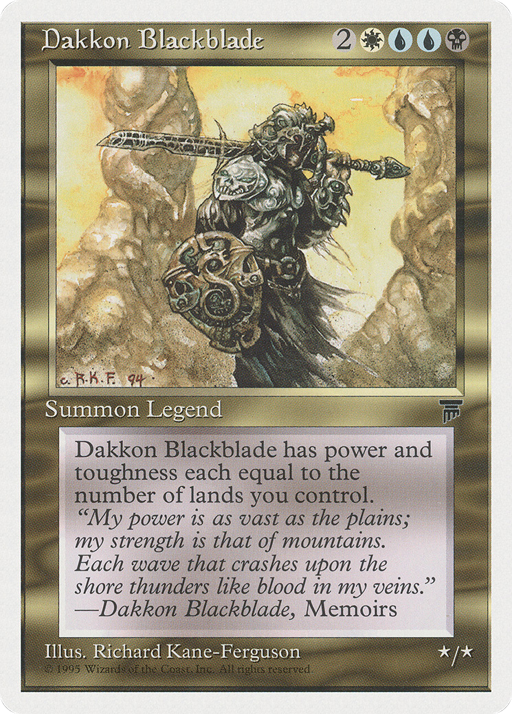 Dakkon Blackblade (CHR-) - Chronicles
