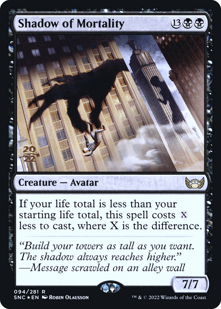 Shadow of Mortality (PRE-094) - Streets of New Capenna Promos Foil