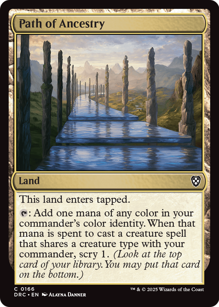 Path of Ancestry (0166) (DRC-166) - Commander: Aetherdrift