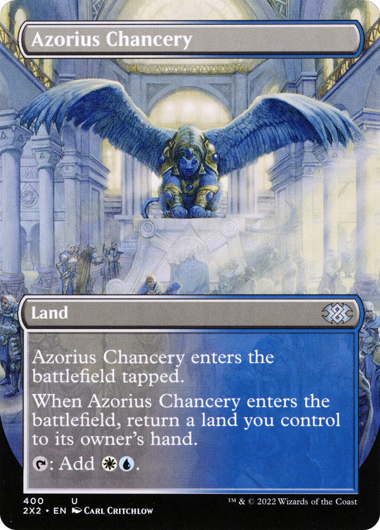 Azorius Chancery (Borderless) (2X2-400) - Double Masters 2022 Foil