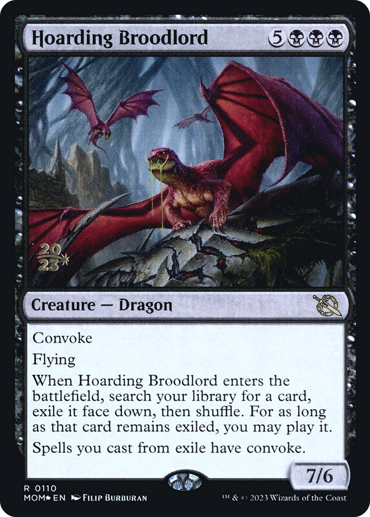 Hoarding Broodlord (PRE-110) - March of the Machine Promos Foil