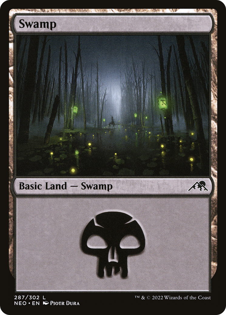 Swamp (287) (NEO-287) - Kamigawa: Neon Dynasty