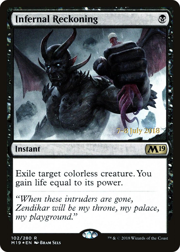 Infernal Reckoning (PRE-102S) - Core Set 2019 Promos Foil