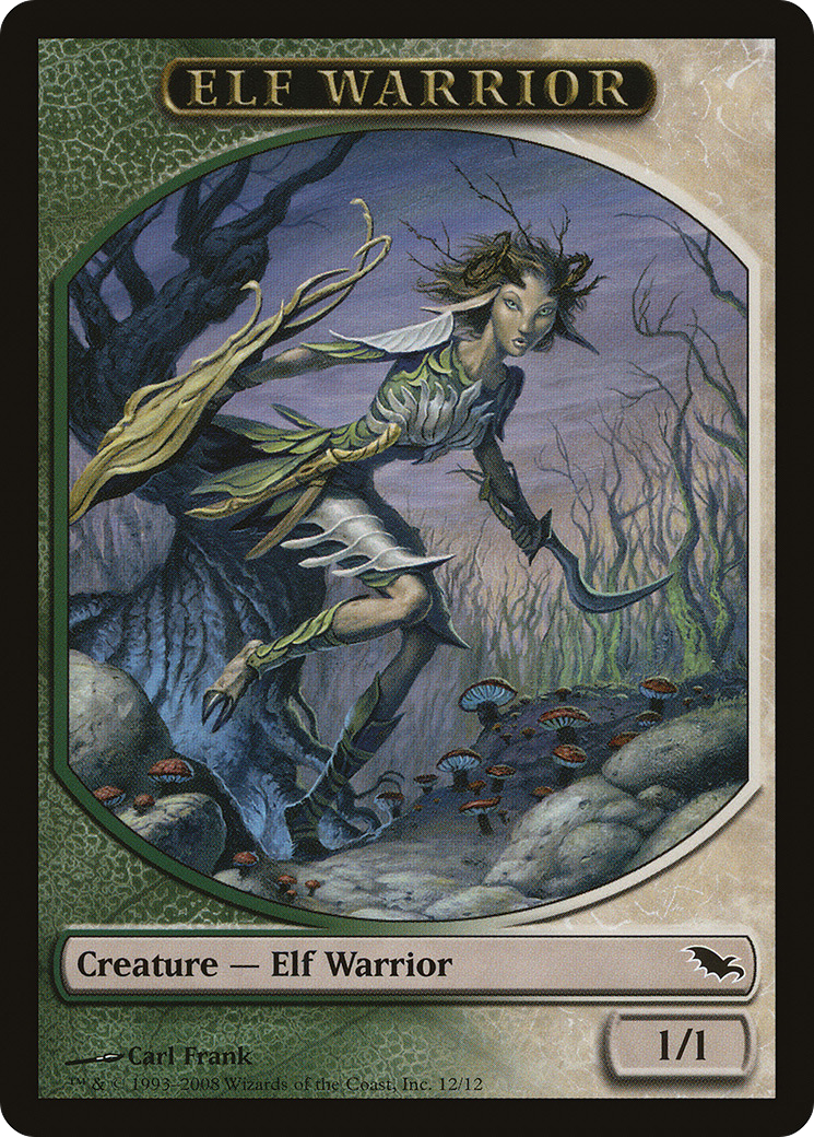 Elf Warrior Token (12) (SHM-012) - Shadowmoor Tokens
