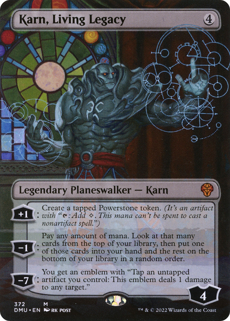 Karn, Living Legacy (Borderless) (DMU-372) - Dominaria United