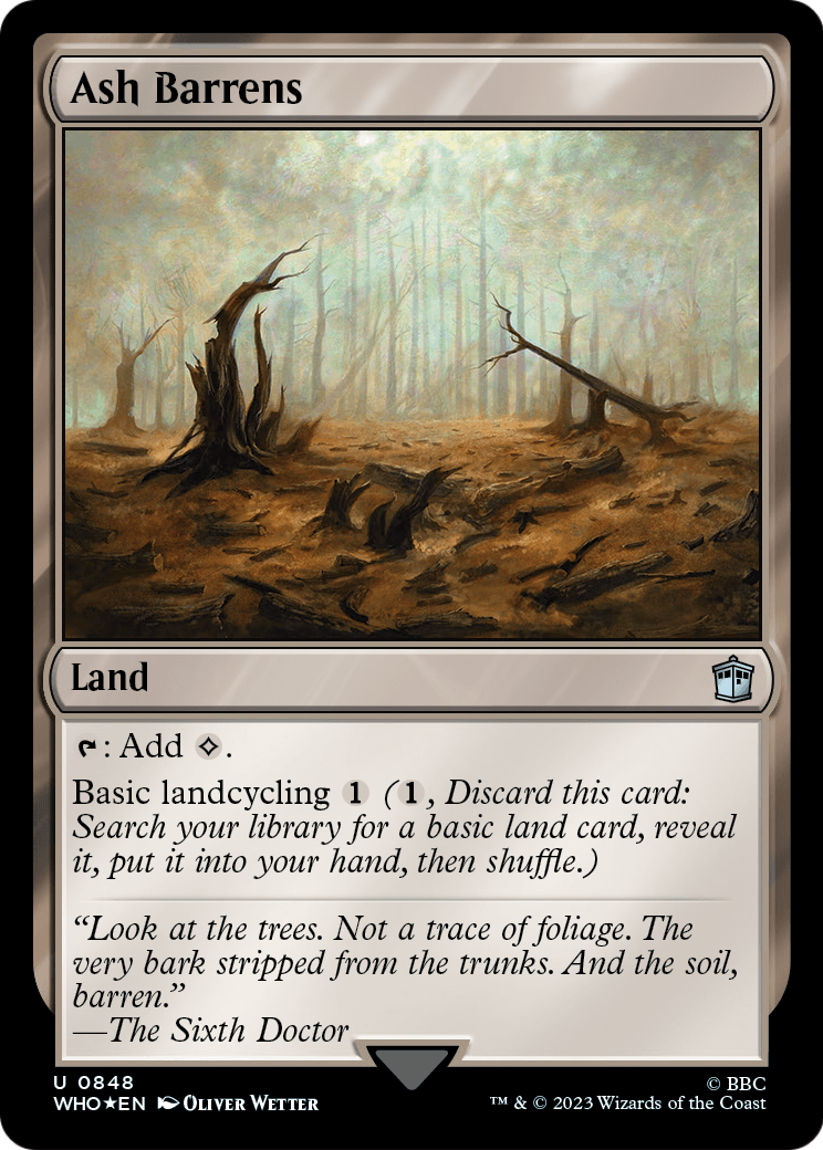 Ash Barrens (Surge Foil) (WHO-848) - Doctor Who Foil