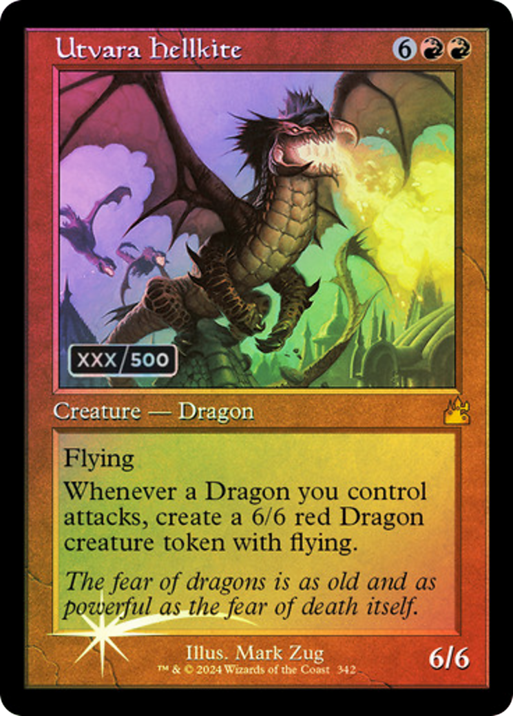 Utvara Hellkite (Retro Frame) (Serial Numbered) (RVR-342) - Ravnica Remastered Foil