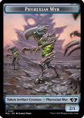Phyrexian Myr // Phyrexian Hydra (0011) Double-Sided Token (MOM-1 // 11) - March of the Machine Foil