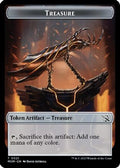 Treasure (0021) // Emblem - Wrenn and Realmbreaker Double-Sided Token (MOM-21 // 23) - March of the Machine Foil