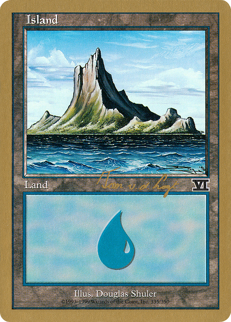 Island (335) - 2000 Tom van de Logt (6ED) (WCD-) - World Championship Decks 2000