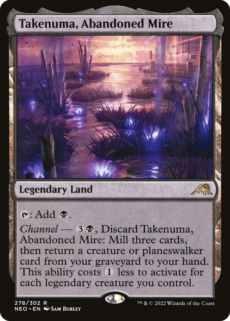 Takenuma, Abandoned Mire (NEO-278) - Kamigawa: Neon Dynasty Foil
