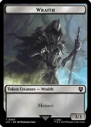 Wraith // Goblin Double-Sided Token (LTC-7 // 8) - Commander: The Lord of the Rings: Tales of Middle-earth