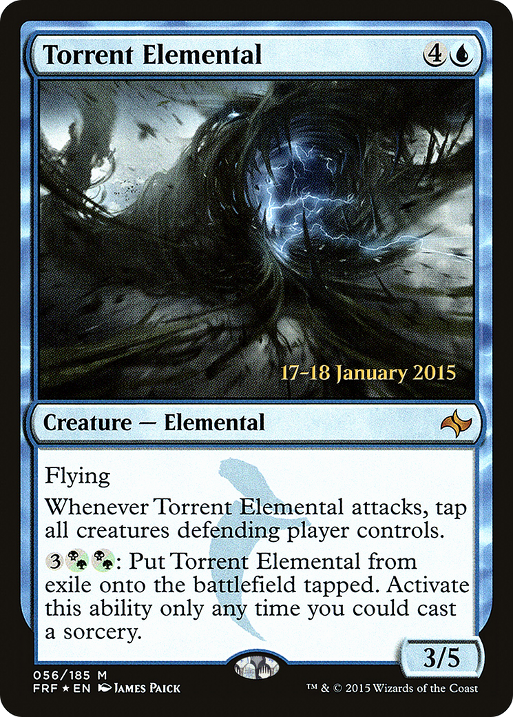 Torrent Elemental (PRE-56S) - Fate Reforged Promos Foil