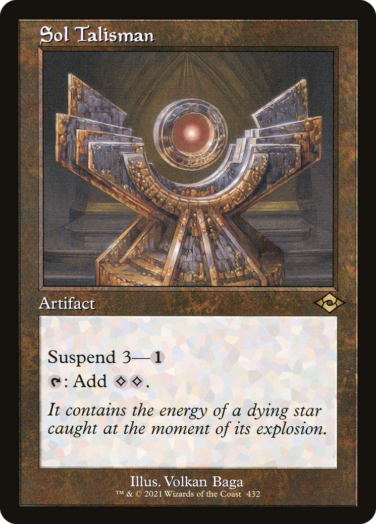 Sol Talisman (Retro Frame) (MH2-432) - Modern Horizons 2 Etched Foil