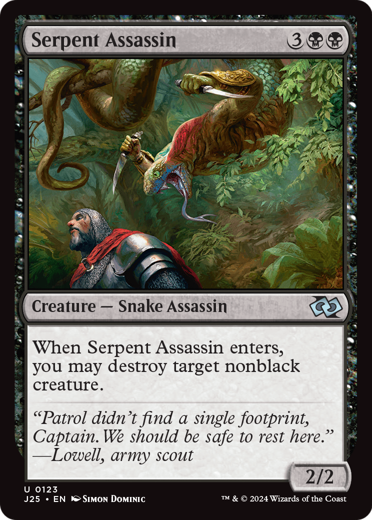 Serpent Assassin (J25-123) - Foundations Jumpstart