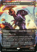 Gev, Scaled Scorch (Borderless) (Raised Foil) (BLB-349) - Bloomburrow: (Showcase) Foil