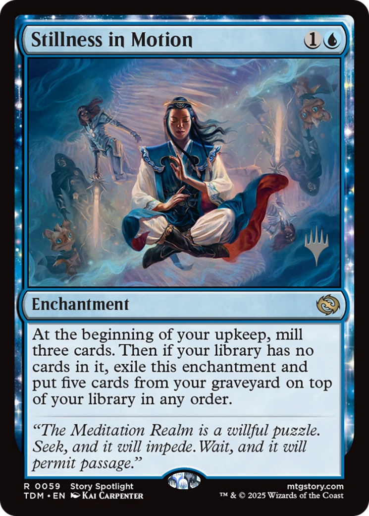 Stillness in Motion (PPTDM-059) - Promo Pack: Tarkir: Dragonstorm: (enchantment)