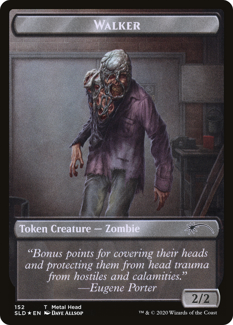 Walker (Metal Head // Treasure) Double-sided Token (SLD-152 // 153) - Secret Lair Drop Foil