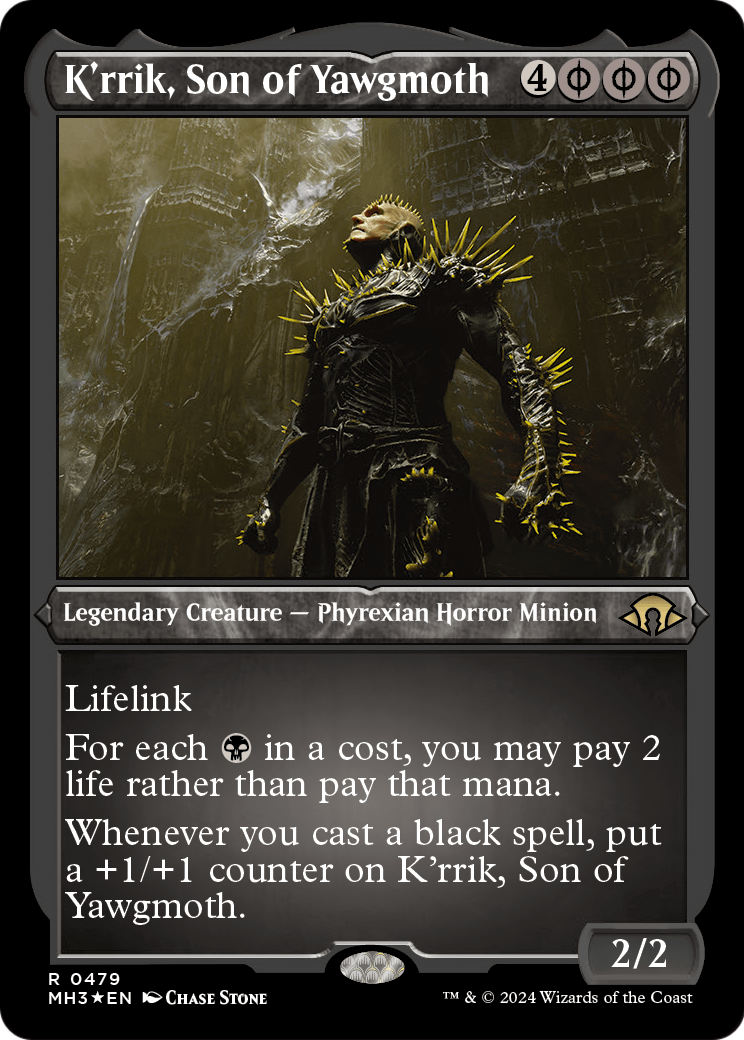 K'rrik, Son of Yawgmoth (Foil Etched) (MH3-479) - Modern Horizons 3 Foil
