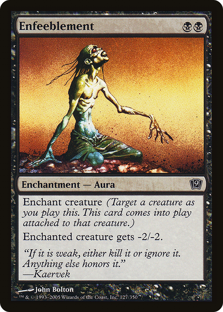 Enfeeblement (9ED-127) - 9th Edition Foil