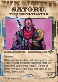 Satoru, the Infiltrator (Showcase) (OTJ-298) - Outlaws of Thunder Junction: (Showcase) (Borderless) Foil