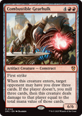 Combustible Gearhulk (DRC-102) - Commander: Aetherdrift