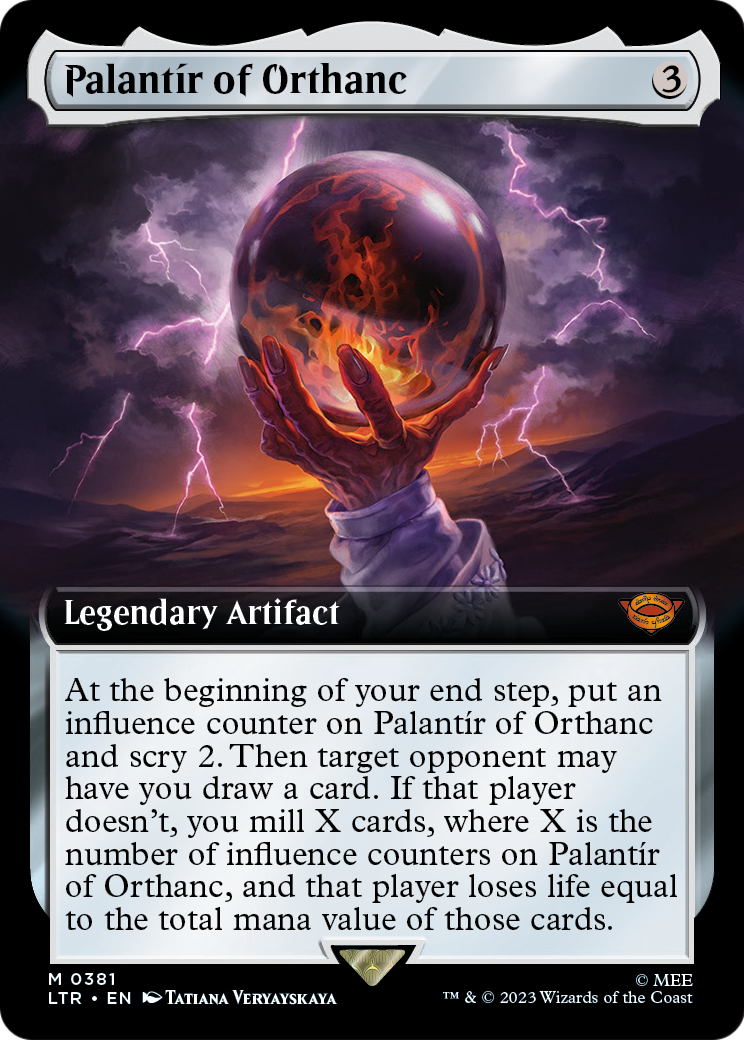 Palantir of Orthanc (Extended Art) (LTR-381) - The Lord of the Rings: Tales of Middle-earth: (Extended Art) Foil