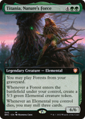 Titania, Nature's Force (Extended Art) (BRC-045) - The Brothers' War Commander: (Extended Art)
