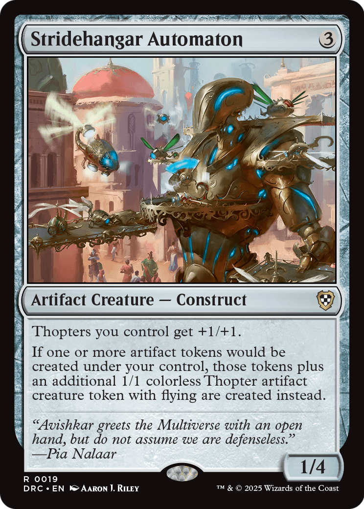 Stridehangar Automaton (DRC-019) - Commander: Aetherdrift