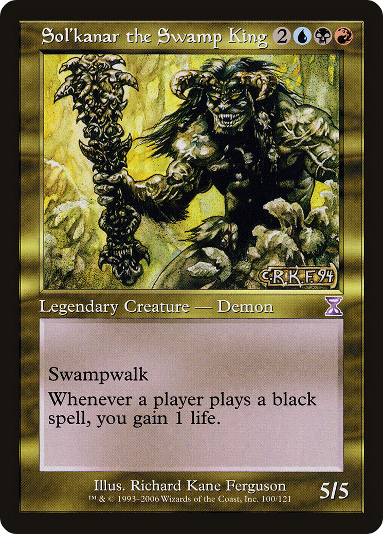Sol'kanar the Swamp King (TSB-100) - Time Spiral Timeshifted Foil