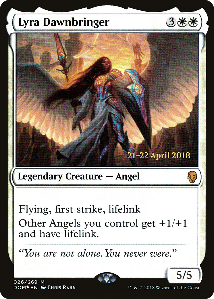 Lyra Dawnbringer (PRE-26S) - Dominaria Promos Foil