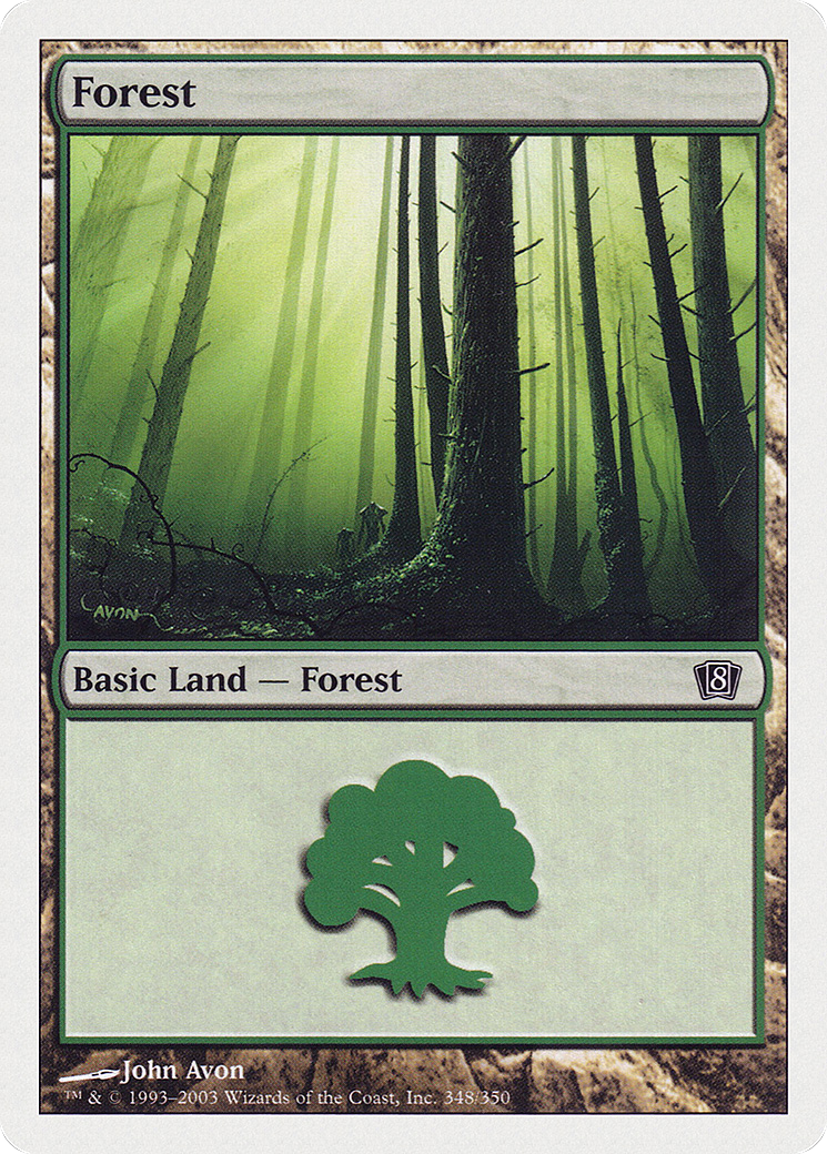 Forest (348) (8ED-348) - 8th Edition Foil