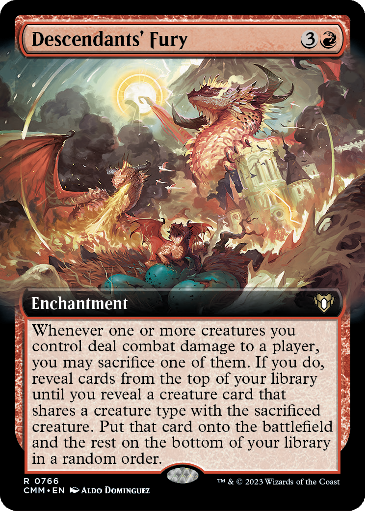 Descendants' Fury (Extended Art) (CMM-766) - Commander Masters: (Extended Art)