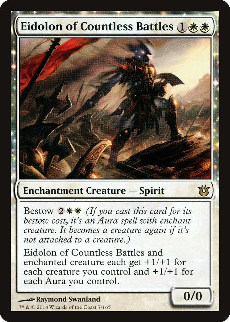 Eidolon of Countless Battles (BNG-007) - Born of the Gods: (enchantment) Foil