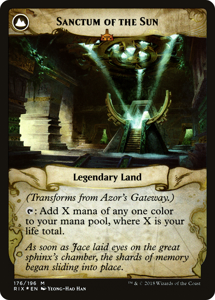 Azor's Gateway (PRE-176S) - Rivals of Ixalan Promos: (compasslanddfc) Foil