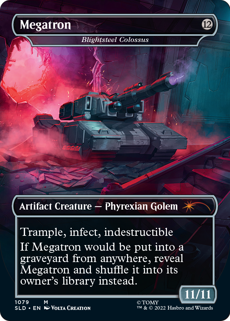 Megatron - Blightsteel Colossus (SLD-1079) - Secret Lair Drop (Borderless) Foil
