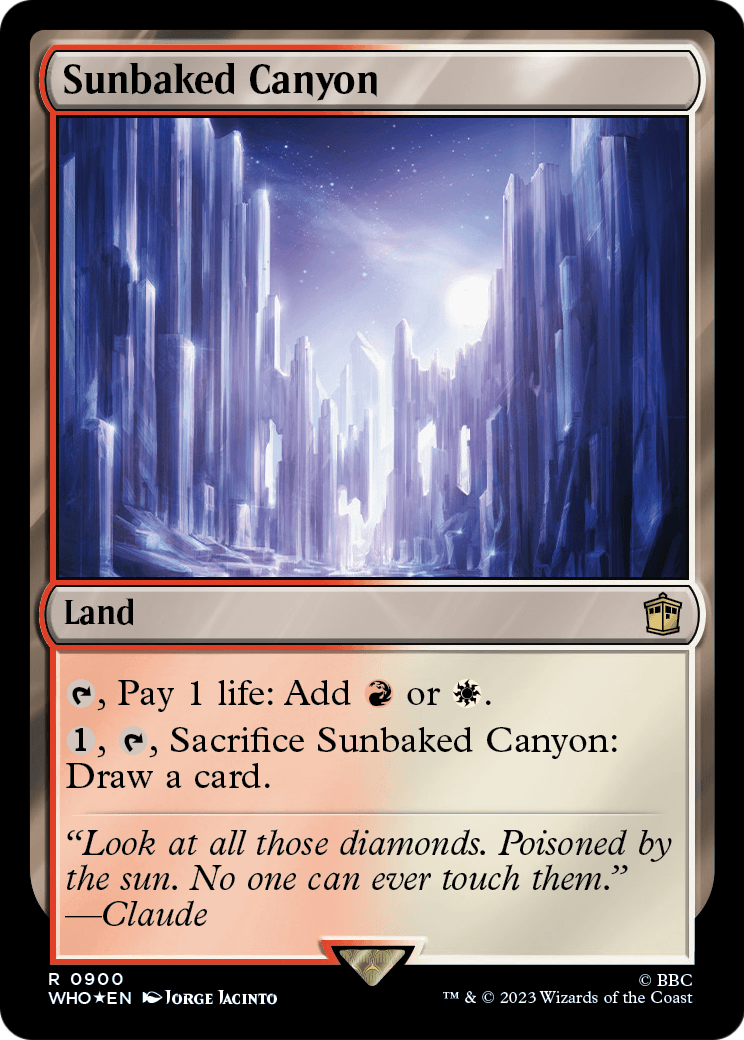 Sunbaked Canyon (Surge Foil) (WHO-900) - Doctor Who Foil