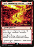 Jaya's Immolating Inferno (PRE-133S) - Dominaria Promos Foil