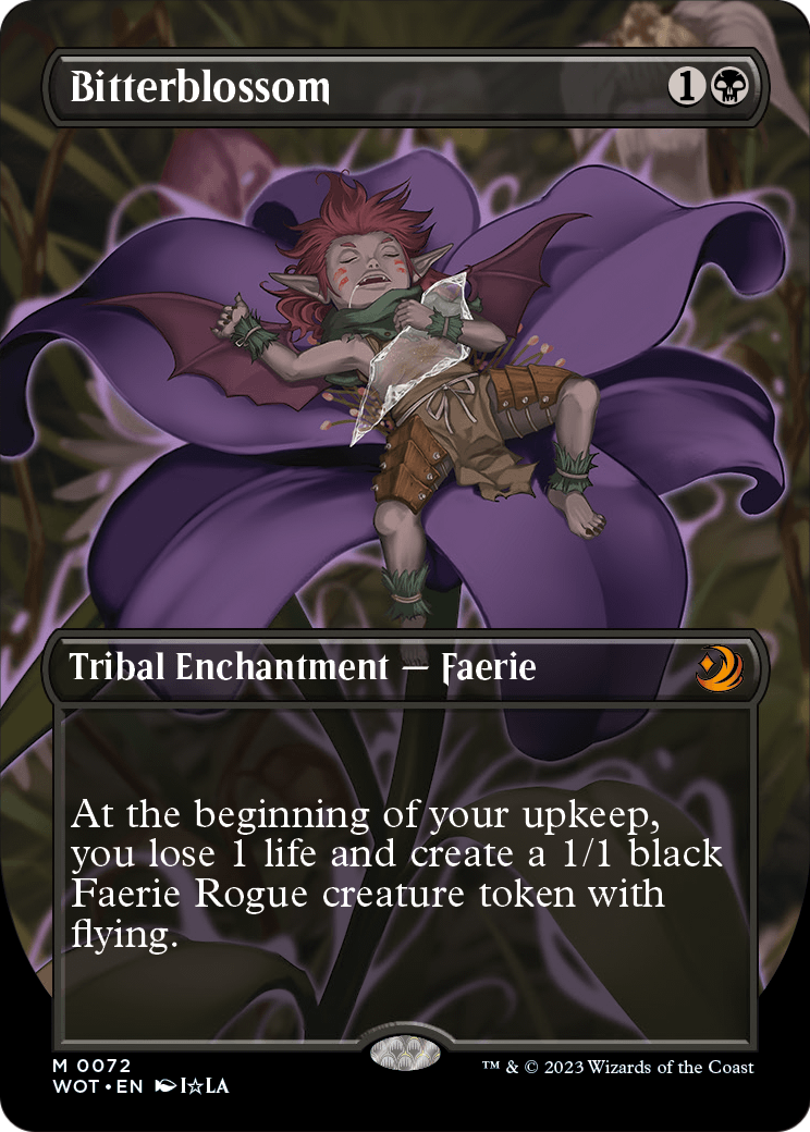 Bitterblossom (Anime Borderless) (WOT-072) - Wilds of Eldraine: Enchanting Tales Foil