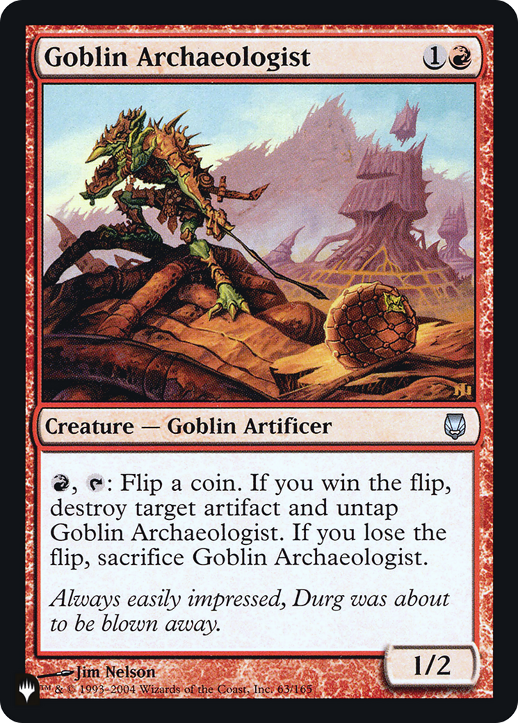 Goblin Archaeologist (LIST-DST-63) - The List Foil