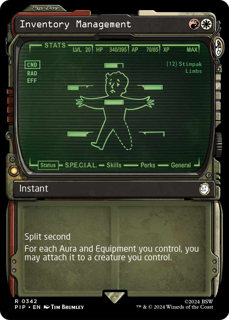 Inventory Management (Showcase) (PIP-342) - Fallout: (Showcase)